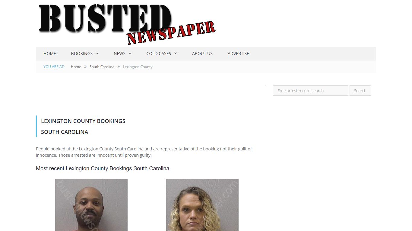 Lexington County, SC Mugshots - BUSTEDNEWSPAPER.COM